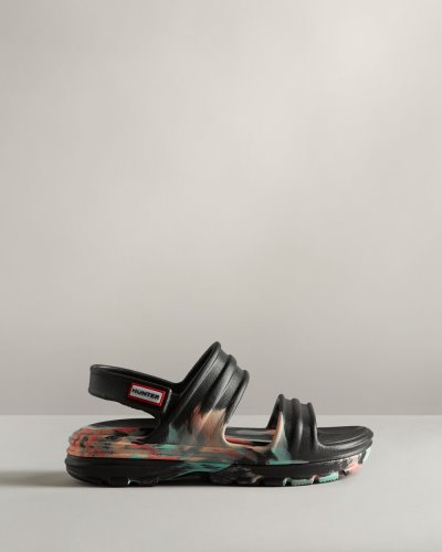 Hunter BLOOM™ Marble Sandal Sandalen Damen Weiß Deutschland | TIB5F26