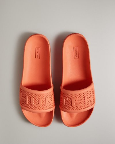 Hunter BLOOM™ Slides Badelatschen Damen Orange Deutschland | 7261WXJ