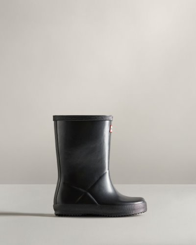 Hunter First Klassische Nebula Rain Boot Kurze Regenstiefel Kinder Schwarz Deutschland | X9RFB32